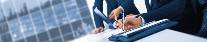 Contemporary business people working in team in the office